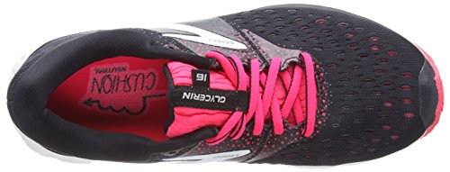 Brooks Glycerin 16, Zapatillas de Running Mujer, Multicolor (Black/Pink/Grey 070), 38 EU