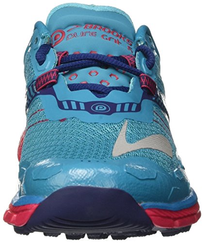 Brooks PureGrit 5, Zapatillas de Running para Asfalto Mujer, Turquesa (Peacock Blue/Virtual Pink/Patriot Blue), 38 EU