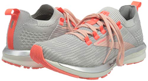 Brooks Ricochet 2, Zapatillas para Correr para Mujer, Grey/Alloy/Coral Cloud, 40 EU