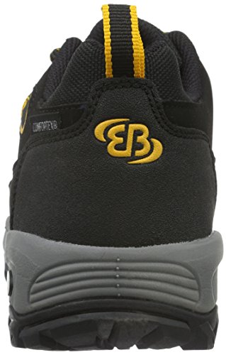 Bruetting Mount Hunter, Zapatos de Low Rise Senderismo para Hombre, Negro (Schwarz/Gelb Schwarz/Gelb), 43 EU
