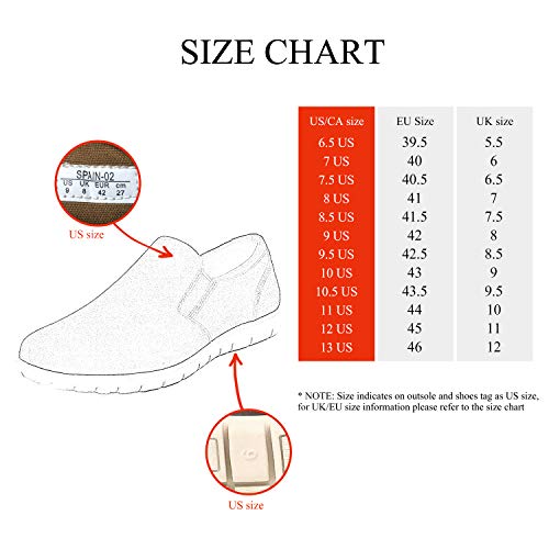 Bruno Marc Spain-02 Zapatillas Sin Cordones para Hombre Bronceado 43.5 EU/10.5 US