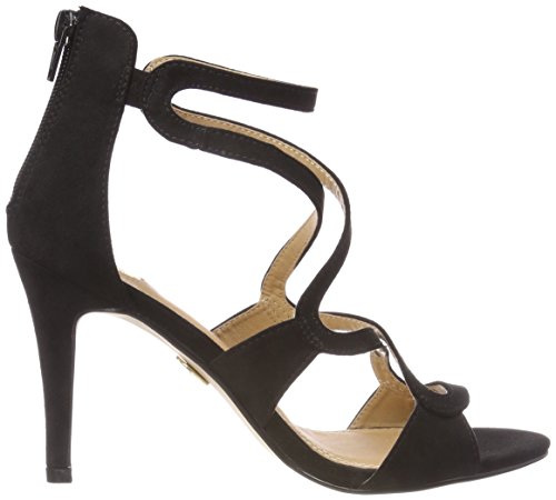 Buffalo 315972, Sandalia con Pulsera Mujer, Negro (Black 01 000), 37 EU