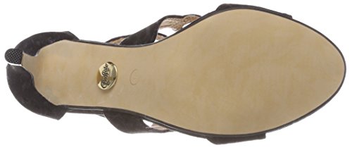 Buffalo 315972, Sandalia con Pulsera Mujer, Negro (Black 01 000), 37 EU