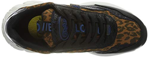 BUFFALO B.nce, Zapatillas Mujer, Black/Leopard, 37 EU
