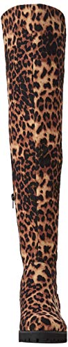 Buffalo Francesca, Botas Mosqueteras Mujer, Multicolor (Leopard/Black 001), 37 EU