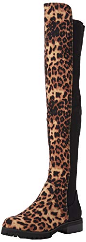 Buffalo Francesca, Botas Mosqueteras Mujer, Multicolor (Leopard/Black 001), 37 EU