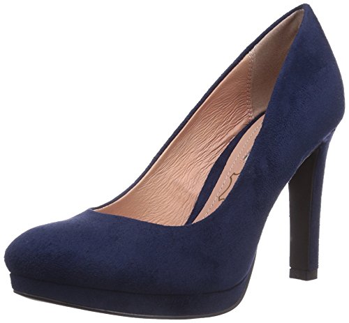 Buffalo H748-1 P1804D, Zapatos de Tacón Mujer, Azul-Azul (Marino), 36 EU