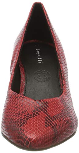 bugatti 412685744800, Zapatos de Tacón Mujer, Rojo (Red/Animal Print 3082), 37 EU