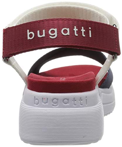 bugatti 431881816969, Sandalia con Pulsera Mujer, Azul Dark Blue White 4120, 40 EU