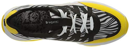 bugatti 432787015950, Zapatillas Mujer, Amarillo (Yellow/Animal Print 5082), 40 EU