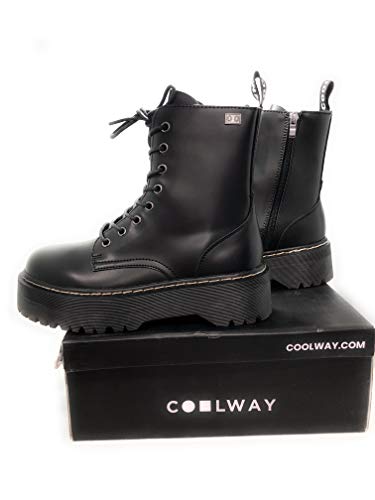 BUONAROTTI Botin Militar COOLWAY Doble Piso - Mujer Color Negro Talla 40