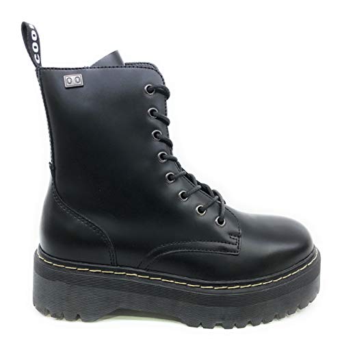 BUONAROTTI Botin Militar COOLWAY Doble Piso - Mujer Color Negro Talla 40