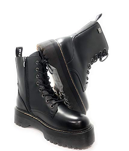 BUONAROTTI Botin Militar COOLWAY Doble Piso - Mujer Color Negro Talla 40