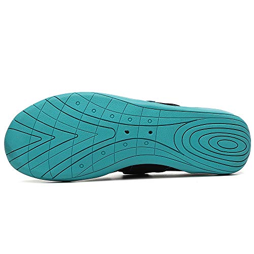 CAGAYA Zapatos de agua para hombre y mujer, para exteriores, con cierre de velcro, unisex, para adultos, para natación, senderismo, antideslizantes, para fitness, color Verde, talla 41 EU