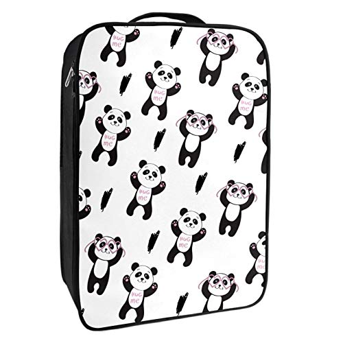 Caja de almacenamiento para zapatos de viaje y uso diario, organizador de zapatos de Panda Beg Hug, portátil, resistente al agua, hasta 12 yardas, con doble cremallera y 4 bolsillos