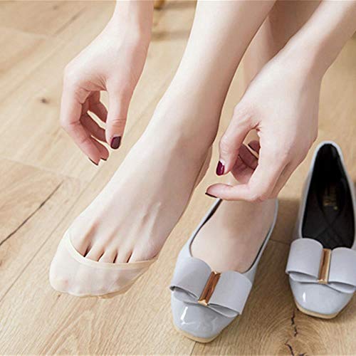 Calcetines Invisibles Antideslizantes para Mujer, Medias De Seda De Hielo Sexis para Mujer, Calcetines Antideslizantes De Tacón Alto, 2