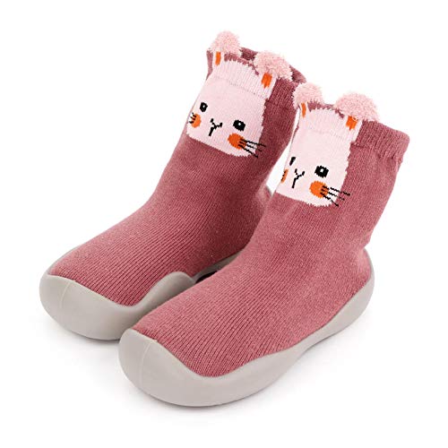 Calcetines Para Bebés Y Niños Pequeños, Suela De Goma, Antideslizante, Zapatillas Para Bebés, Niños, Niñas, Transpirables, Gruesas, Para Interiores, Exteriores, Invierno, Zapatos Calientes