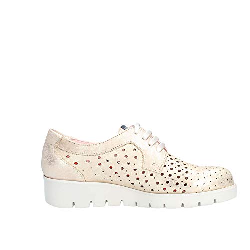Callaghan haman, Zapatos de Cordones Derby para Mujer, Dorado (Nude 1), 39 EU