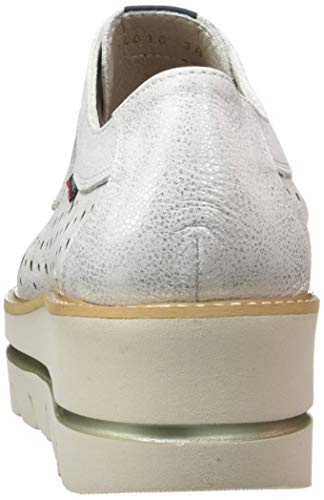 Callaghan Party Line, Zapatos de Cordones Derby para Mujer, Plateado (Plata 1), 40 EU