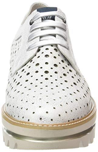 Callaghan Party Line, Zapatos de Cordones Derby para Mujer, Plateado (Plata 1), 40 EU