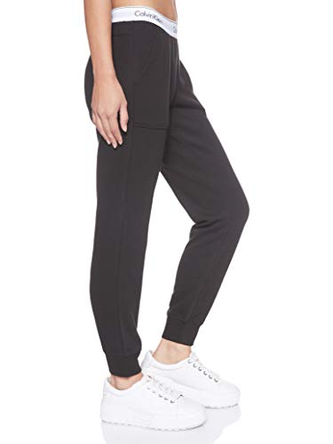 Calvin Klein Bottom Pant Jogger Pantalones de Deporte, Negro (Black 001), XS para Mujer