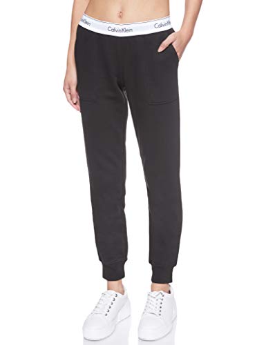 Calvin Klein Bottom Pant Jogger Pantalones de Deporte, Negro (Black 001), XS para Mujer