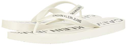 Calvin Klein Chanclas para hombre Art B4S0677 blanco color foto medida a elegir Blanco Size: 43 EU