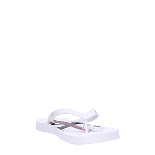 Calvin Klein - Chanclas para hombre Art B4S0678 White Color foto medida a elegir Blanco Size: 42 EU
