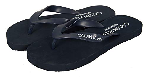 Calvin Klein Chancletas Zapatillas Unisex Swimwear CK artículo KM0KM00497 FF Sandals, CBK Black Iris, Piede 41/42