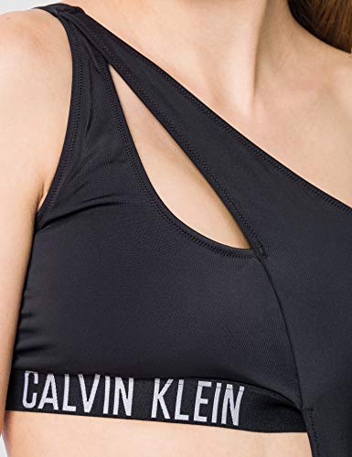 Calvin Klein Cut out One Piece-RP Traje de Bao de una Sola Pieza, Pvh Negro, S para Mujer