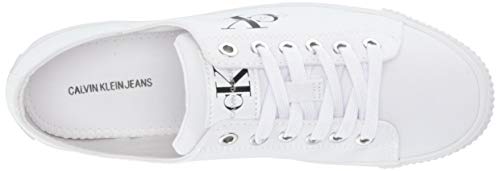 Calvin Klein Diamante Low Top Lace Up Mujeres Zapatillas Moda - 36 EU