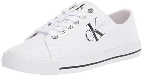 Calvin Klein Diamante Low Top Lace Up Mujeres Zapatillas Moda - 36 EU