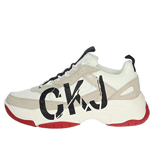 Calvin Klein Jeans B4S0651 Sneakers Hombre Blanco/Negro 42