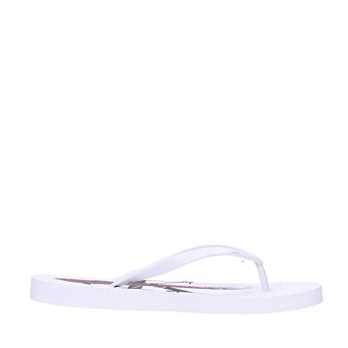 Calvin Klein Jeans Dorinda Chanclas Blancas para Mujer-UK 4 / EU 37
