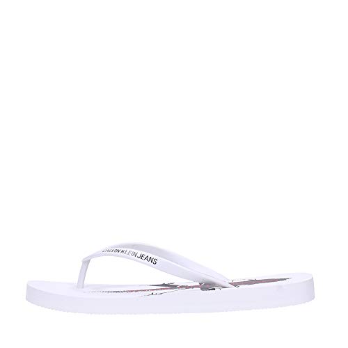 Calvin Klein Jeans Dorinda Chanclas Blancas para Mujer-UK 8 / EU 41