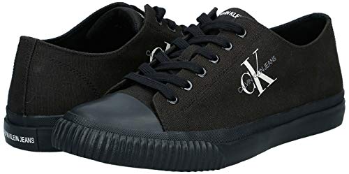 Calvin Klein Jeans Iaco Hombres Negro Zapatillas-UK 7 / EU 41