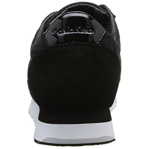 Calvin Klein Jeans Tea CK Logo Jacquard/Patent, Zapatillas, Negro (Black/Black), 35 EU