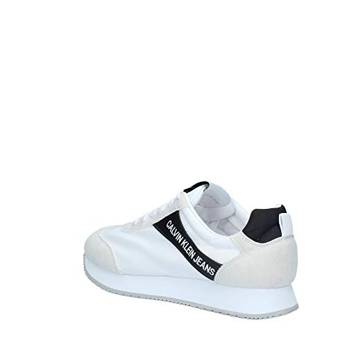 Calvin Klein Jerrold White S0615 Zapatillas para Hombre, 44