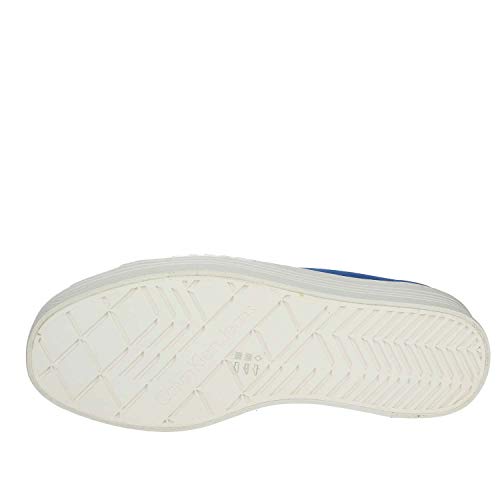 Calvin Klein Plateau Zolah - Zapatillas de lona para mujer, color azul, talla 37