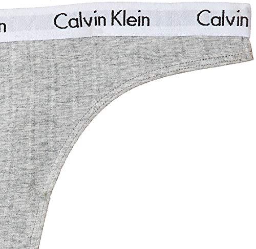 Calvin Klein Thong, Tanga para Mujer, Gris (Grey Heather 020), Small