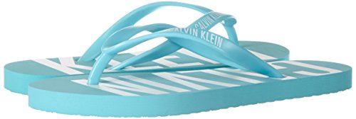 Calvin Klein Underwear FF Sandal, Los Fracasos de tirón para Mujer, Azul (Blue Radiance 480), 36 EU