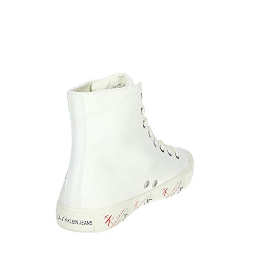 Calvin Klein Zapatillas de hombre Art B4S0669 Black Color Foto Medida a elegir Blanco Size: 39 EU