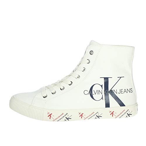 Calvin Klein Zapatillas de hombre Art B4S0669 Black Color Foto Medida a elegir Blanco Size: 39 EU