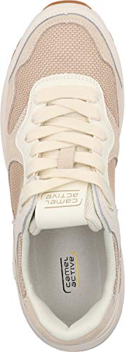 camel active Ramble Sneaker, Zapatillas Mujer, Blanco Roto, 38 EU