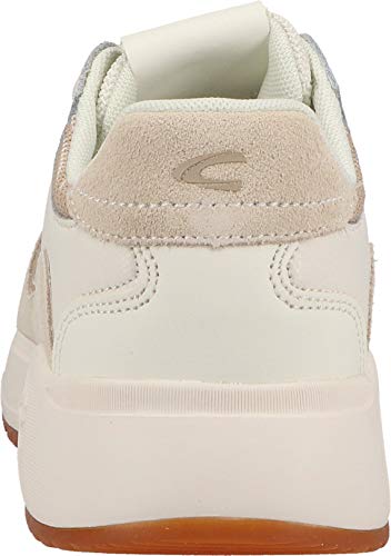 camel active Ramble Sneaker, Zapatillas Mujer, Blanco Roto, 38 EU