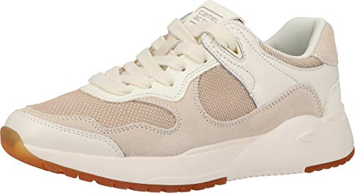 camel active Ramble Sneaker, Zapatillas Mujer, Blanco Roto, 38 EU