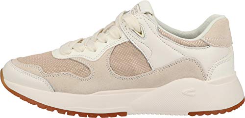camel active Ramble Sneaker, Zapatillas Mujer, Blanco Roto, 38 EU