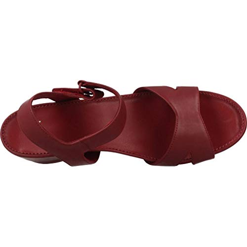 Camper Micro, Sandalias con Punta Abierta Mujer, Rosa (Medium Red 610), 38 EU