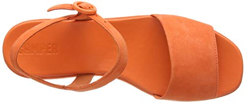 Camper Misia, Sandalia con Pulsera Mujer, Naranja (Medium Orange 810), 35 EU