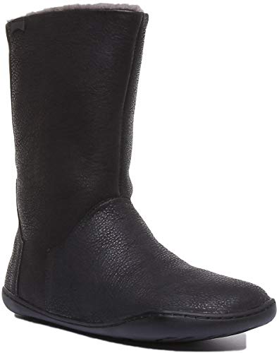 Camper Peu Cami, Bota Media Pantorrilla Mujer, Negro, 38 EU